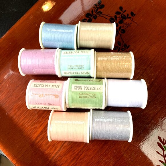 Assorted Pastel Thread 10pc - Picture 1 of 8